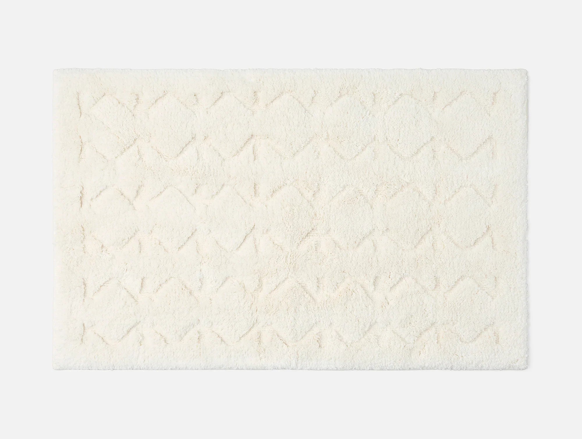 Diamond Shag Organic Bath Rug